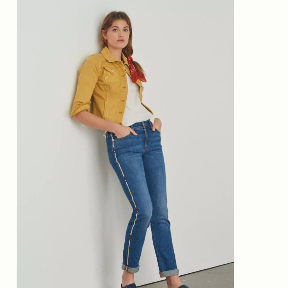 Anthro Pilcro 'The Slim' Boyfriend Jean w/ Side Stripe - Size 27